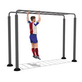 Huitich outdoor monkey bars for kids, durable metal frame designed for fun and fitness.